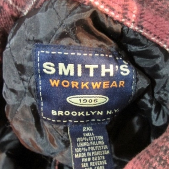 SMITH'S BROOKLYN Hunting JACKET Coat PLAID - Picture 2 of 4
